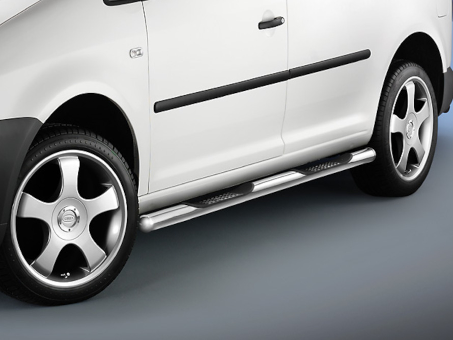 VW Caddy (2004-2018) | short wheelbase: COBRA CITYGUARD® side | mirror  finish | with steps